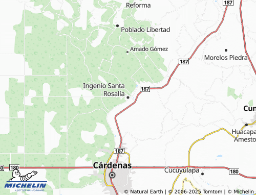 MICHELIN Ingenio Santa Rosalía map - ViaMichelin