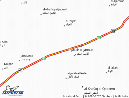 MICHELIN-Landkarte al-Jadeedah - ViaMichelin