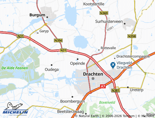 Carte MICHELIN Opeinde - ViaMichelin