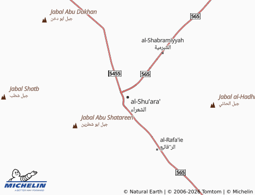 MICHELIN Al Shaara map - ViaMichelin