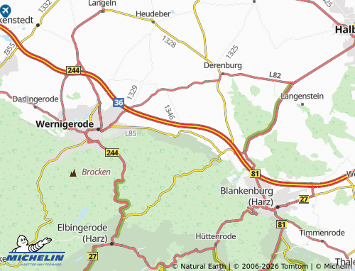 MICHELIN Benzingerode map - ViaMichelin