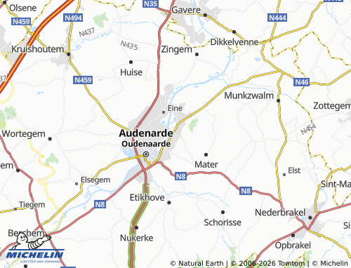 MICHELIN Ename map - ViaMichelin