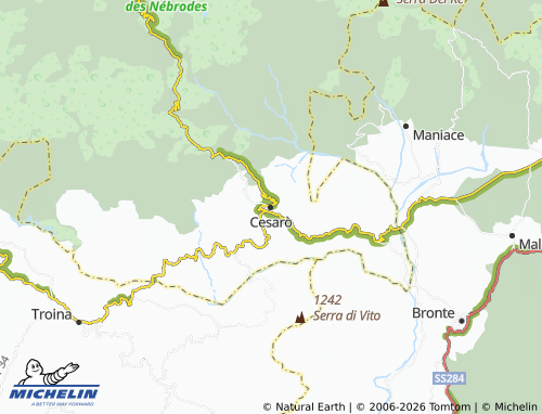 Carte MICHELIN Cesarò - ViaMichelin