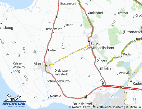 MICHELIN Volsemenhusen map - ViaMichelin