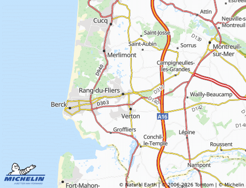 Carte MICHELIN Rang-du-Fliers - ViaMichelin