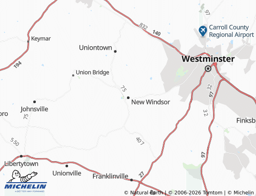 Mappa MICHELIN New Windsor - ViaMichelin