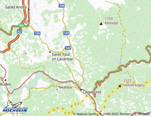 Carte MICHELIN Niederhof - ViaMichelin