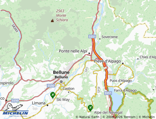 MICHELIN Safforze map - ViaMichelin