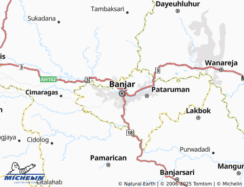 MICHELIN Banjar map - ViaMichelin