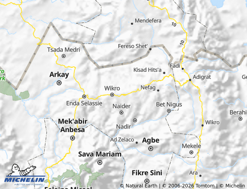 Carte MICHELIN Aksum - ViaMichelin