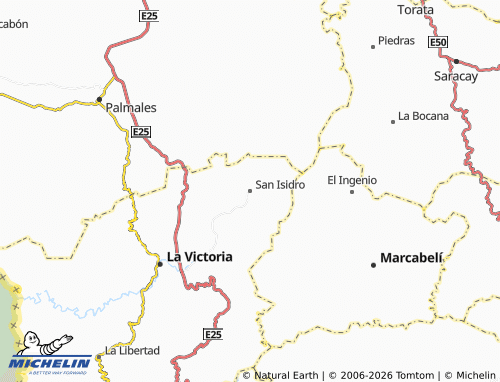 Kaart MICHELIN San Isidro - ViaMichelin