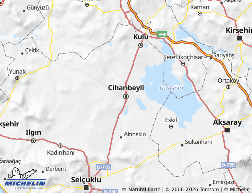 Mappa MICHELIN Cihanbeyli - ViaMichelin