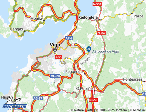 MICHELIN A Ponte map - ViaMichelin