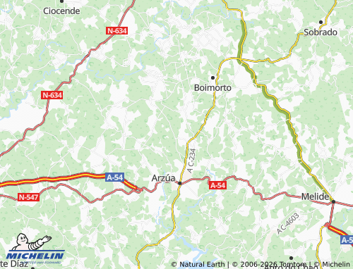 Kaart MICHELIN A Valiña - ViaMichelin
