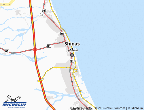 Carte MICHELIN Shinas - ViaMichelin