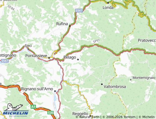 MICHELIN Pelago map - ViaMichelin
