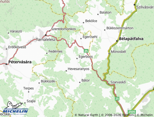 MICHELIN-Landkarte Egerbocs - ViaMichelin