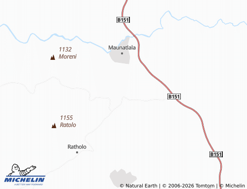 MICHELIN Mokokwane map - ViaMichelin
