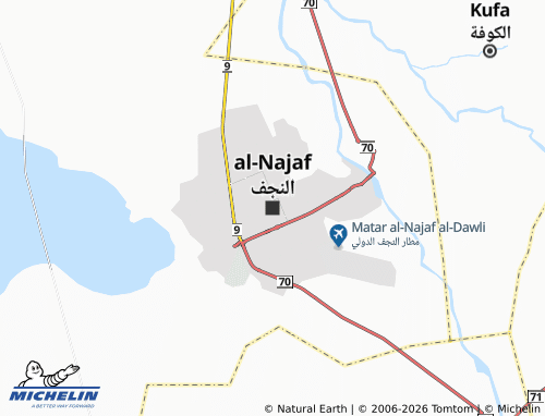 Carte MICHELIN al-Najaf - ViaMichelin