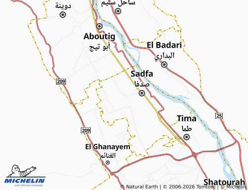 MICHELIN El Dwaiar map - ViaMichelin