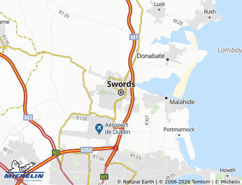 Mapa MICHELIN Swords - ViaMichelin