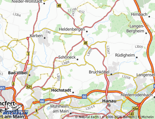 MICHELIN Schöneck map - ViaMichelin