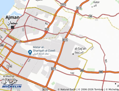 MICHELIN Kshishah 5 map - ViaMichelin