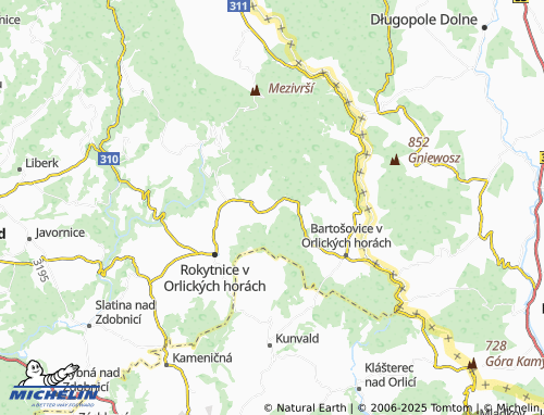 Carte MICHELIN Panské Pole - ViaMichelin