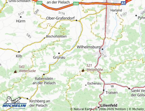 MICHELIN Aigelsbach map - ViaMichelin