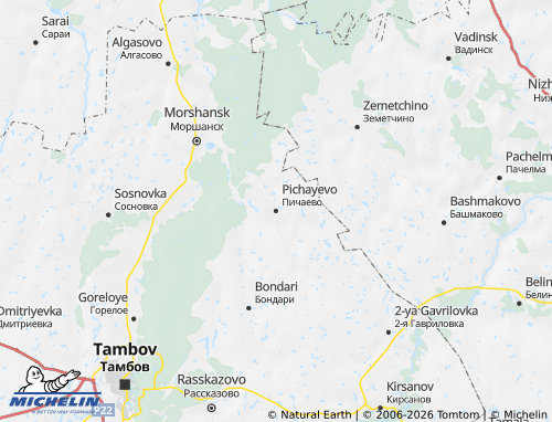 Carte MICHELIN Pichayevskiy rayon - ViaMichelin