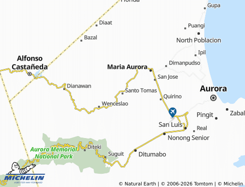 MICHELIN Santo Tomas map - ViaMichelin