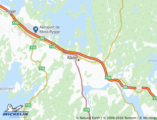 Carte MICHELIN Råde - ViaMichelin