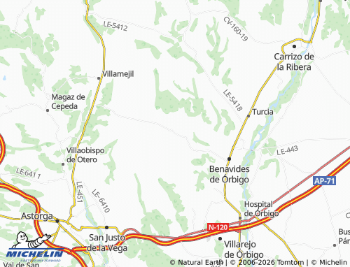 MICHELIN Antoñán del Valle map - ViaMichelin