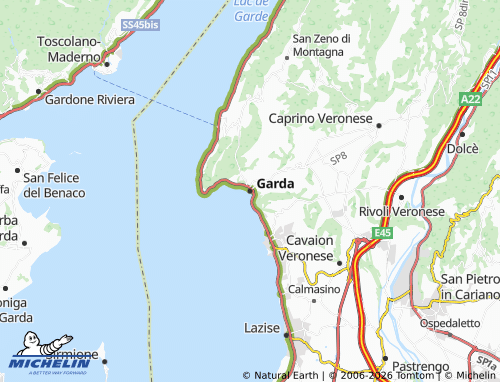 Kaart MICHELIN Garda - ViaMichelin