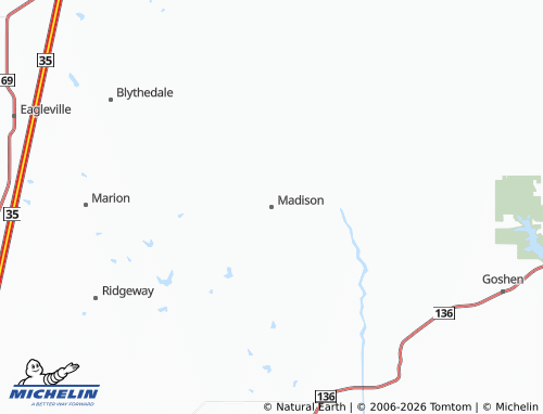 Kaart MICHELIN Madison - ViaMichelin