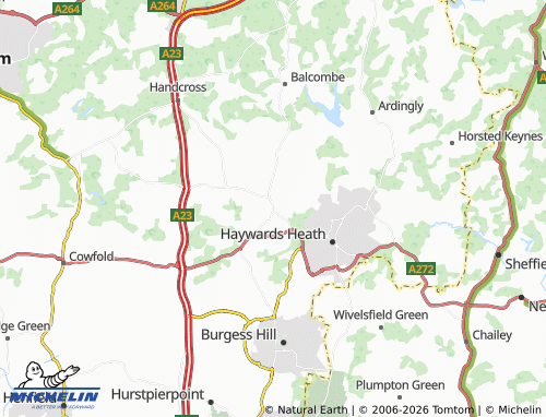 MICHELIN Cuckfield map - ViaMichelin