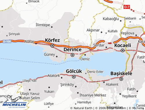 Mappa MICHELIN Derince - ViaMichelin