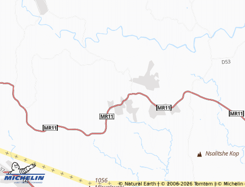 MICHELIN Thrings Post map - ViaMichelin