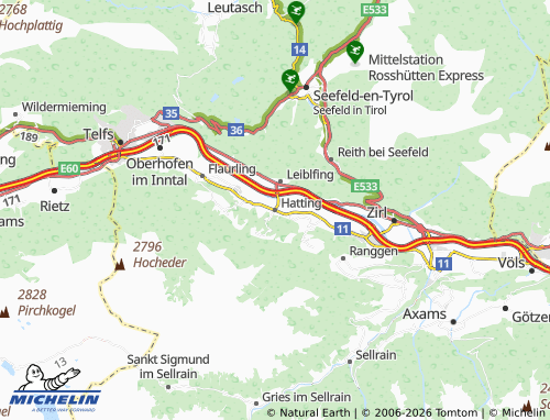 Mapa MICHELIN Hatting - ViaMichelin