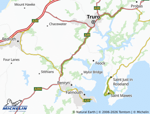 Carte MICHELIN Devoran - ViaMichelin