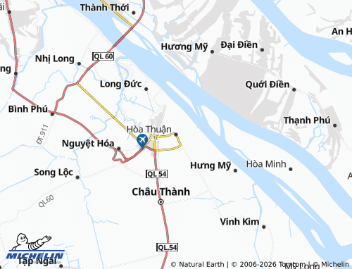 Mapa MICHELIN Hòa Thuận - ViaMichelin