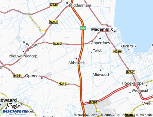 Mapa MICHELIN Abbekerk - ViaMichelin