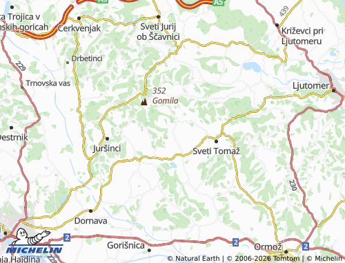 Mapa MICHELIN Rucmanci - ViaMichelin