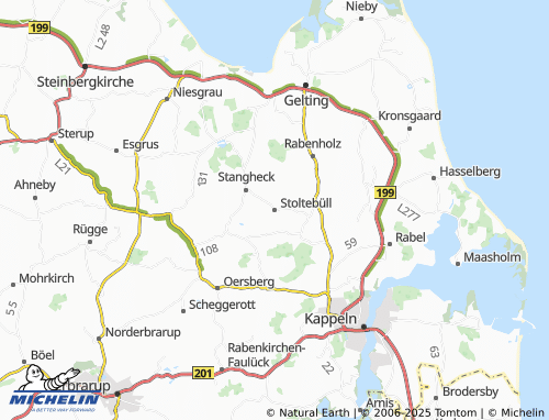MICHELIN-Landkarte Stoltebüll - ViaMichelin