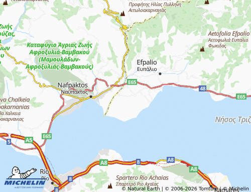 MICHELIN Agios Polykarpos map - ViaMichelin