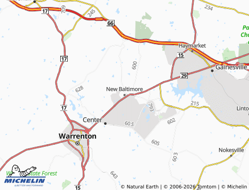 Kaart MICHELIN New Baltimore - ViaMichelin