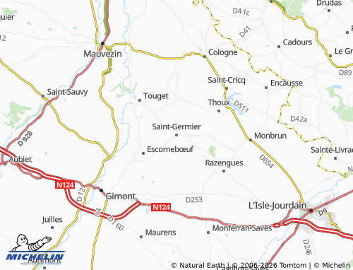 MICHELIN-Landkarte Saint-Germier - ViaMichelin