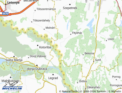 MICHELIN Murakeresztúr map - ViaMichelin