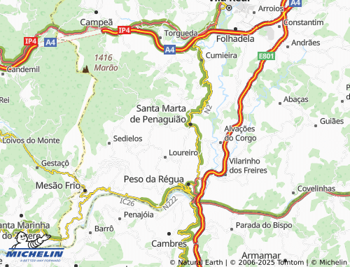MICHELIN Sanhoane map - ViaMichelin