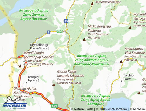 Carte MICHELIN Gavros - ViaMichelin
